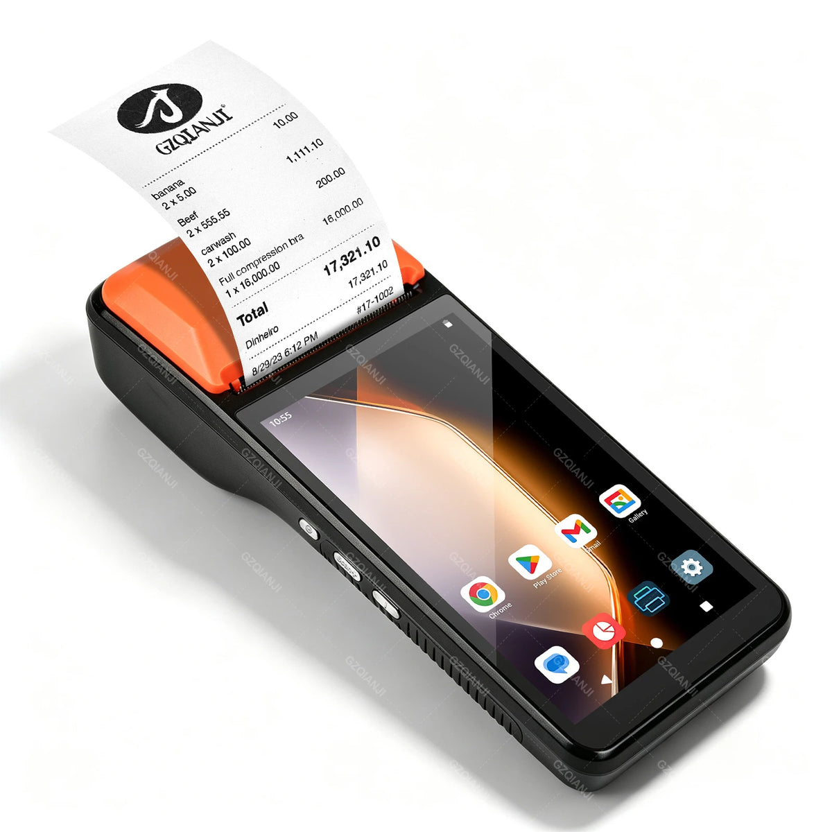 Android 13 Handheld Terminal POS PDA Printer All in one Portable 58mm Thermal Receipt Printer 4G Bluetooth Ticket Bill POS PDA