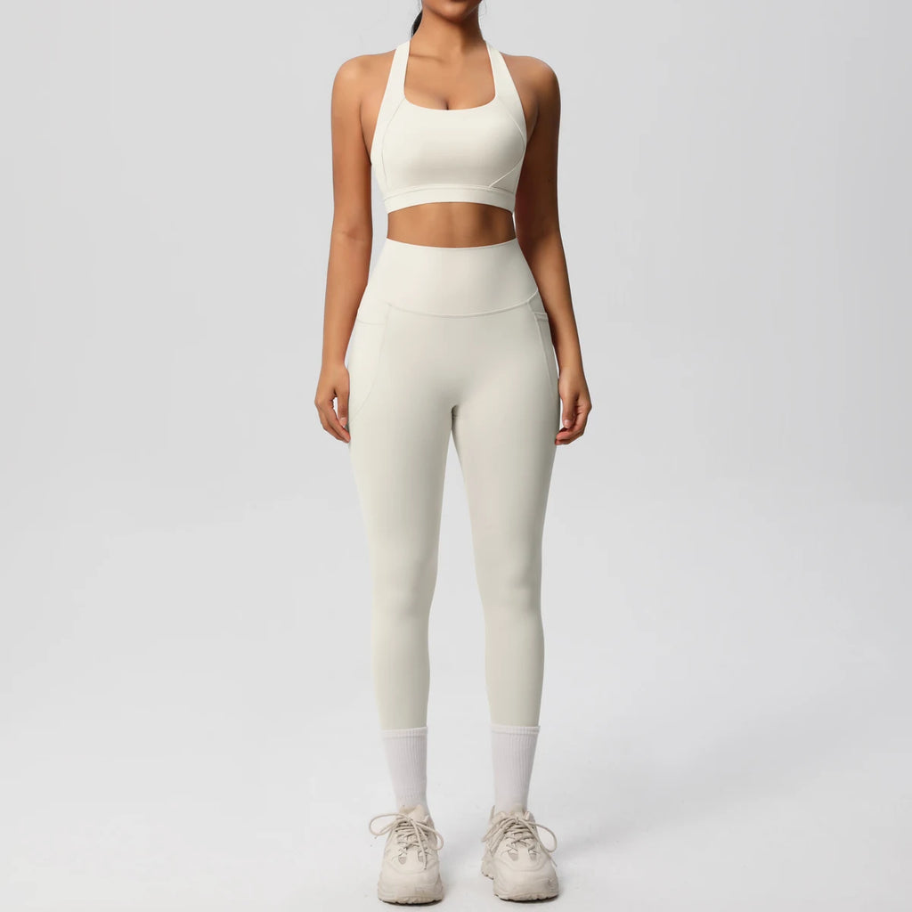Yoga Suit Sports Set Womens Sportswear Sports Women's Yoga Bra Tummy Control Slimming Booty Leggings Women's Tracksuit