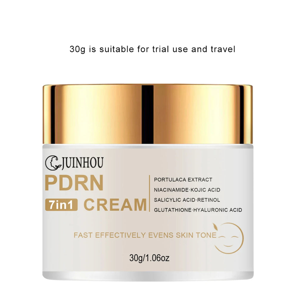 JUINHOU 7in1 Face Cream With PDRN Glutathione Hyaluronic Acid Multi‑Ingredient Moisturizer Smooth Rough Skin Dull Skin Daily Car