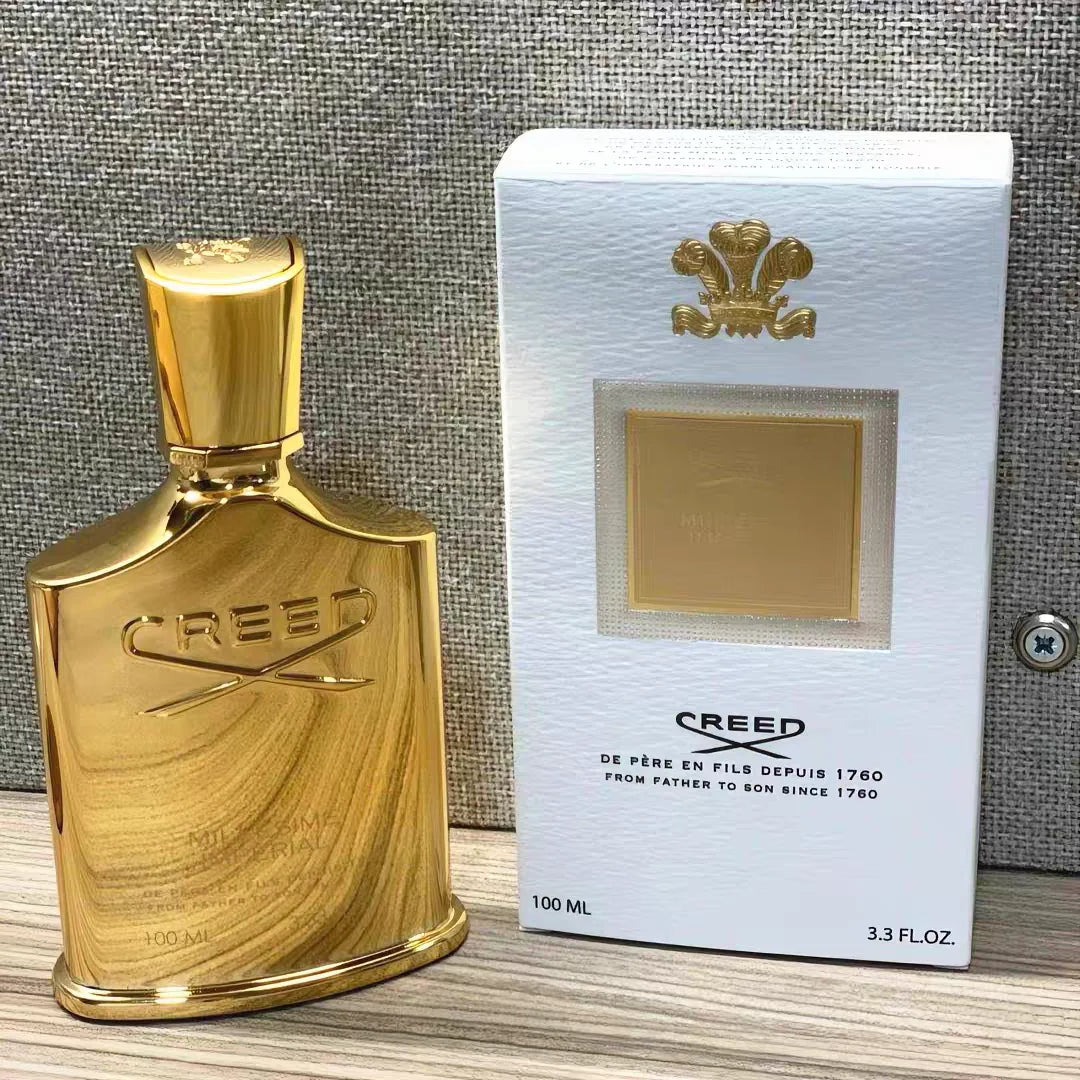 CREED millennium empire perfume, 100ml large capacity, floral and woody tone, suitable for daily or formal occasions, both men and women can control, leave fragrance for about 5 hours, elegant and advanced