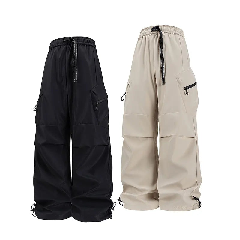 Spring Autumn Casual Pant Fashion Loose Comfortable Breathable Multiple Pockets Cargo Long Pants Fitness Running Casual Trouser