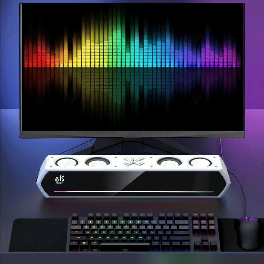 Caixa De Som Para TV Com Bluetooth 30W E 4 Alto-falantes Ideal Para PC Notebook Computador E Jogos