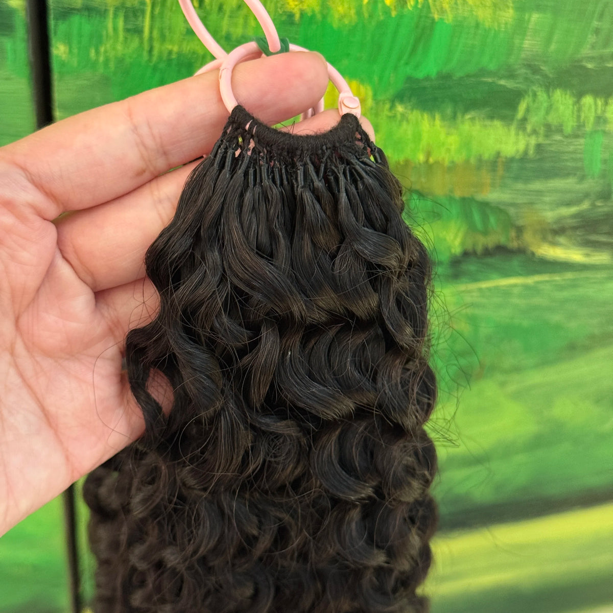 Pre-Separated Feather Crochet Human Hair Bundles Jerry Kinky Curly Deep Wave Hair Miracle Knots Braiding hair for Women