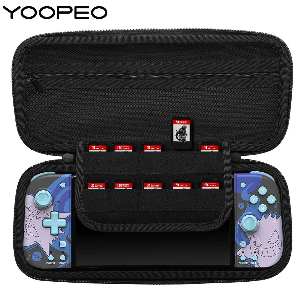 YOOPEO Original Portable Carrying Case For Retroflag Handheld Controller 10 Game Card Storage Bag for Hori Split Pad Gamepad Box