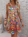 Women's Off-Shoulder All-Over Print Mini Dress - Sexy Vacation Sundress, Flowy Summer Beach Dress, Boho Chic Short Dress for Wom