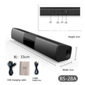 40W Soundbar TV Portable Bluetooth-compatible Speaker Sound Bar Wireless Column Home Theater Sound System RCA AUX For TV PC