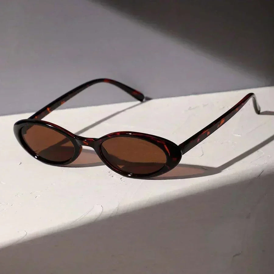 Vintage Oval Sunglasses 2025 Men Luxury Brand Designer Small Oval Sun Glasses Retro Fashion Women Sun Glasses Oculus