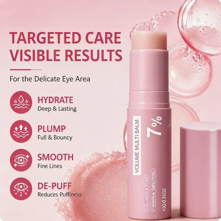 PDRN Pink Collagen Volume Multi Balm 5% 7% Volufiline Facial Eye Neck Plumping Moisturizing Stick Non-greasy Hydrating Skin Care