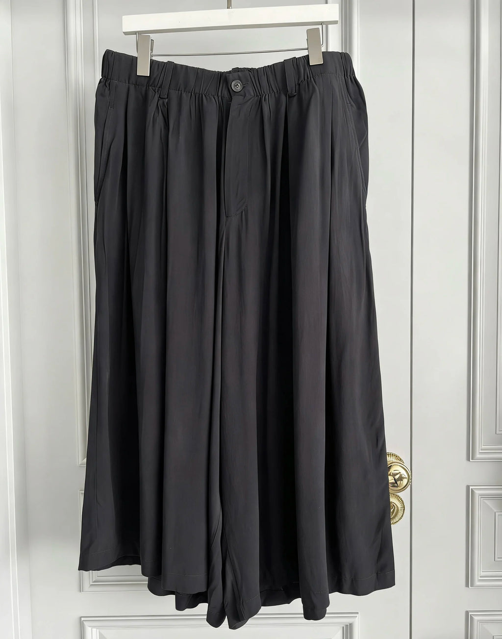 TOP-YAMAMOTO original design dark and niche black loose-fitting baggy casual pants