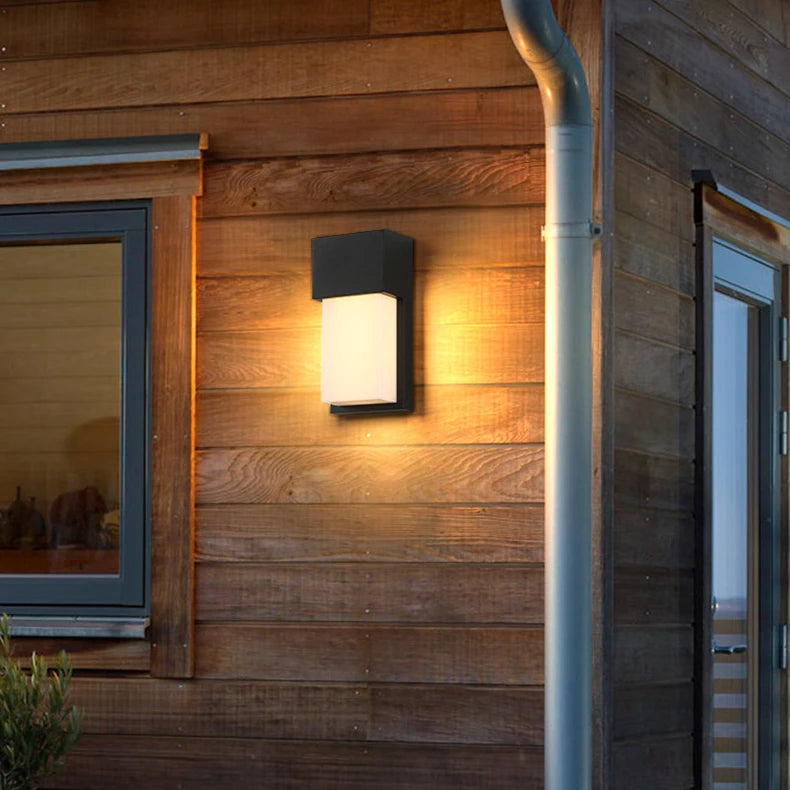 Outdoor LED Wall Lamp E27 IP65 Waterproof Aluminum Garden Porch Light 110V 220V Exterior Decor Sconce Street Lighting Fixture