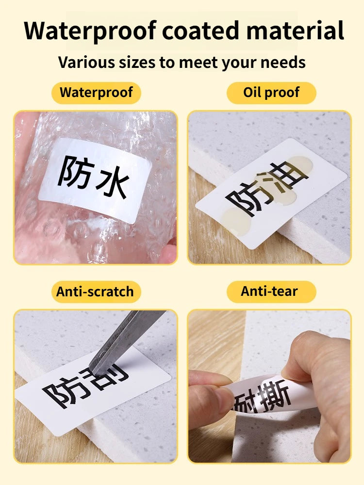 Niimbot B1/B21/B2Pro/B3S/B203/B31/B4 White Label Thermal Clothing Tags Price Food Adhesive Barcode Paper Waterproof Stickers