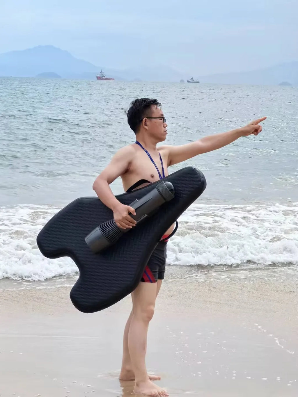 Camolech New 900W Underwater Sea Diving Scooter SUP Motor Electric Fin Propeller Removable Battery for Pool Diving