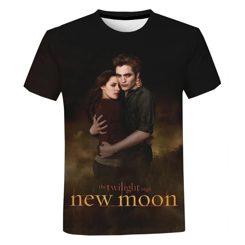 Summer The Twilight Saga 3D Printed T-Shirts Men Women Casual Fashion Oversized Short Sleeve T Shirt Male Tees Tops Man Clothing