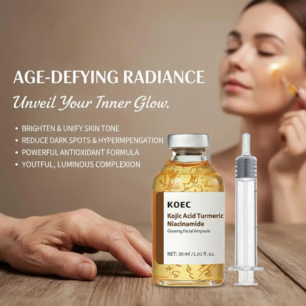 30ml Silk Peptide Ampoule Deep Collagen PDRN Firming Face Serum,Hydrating K-Beauty Essence for Elastic Glowing Skin Care