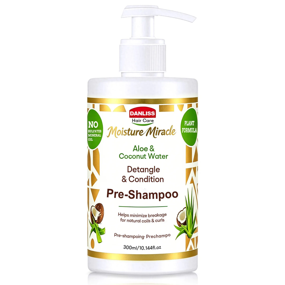 Aloe & Coconut Water Detangle & Condition Pre-Shampoo –Moisture Miracle for Curly Hair Prepare your curls for washing .