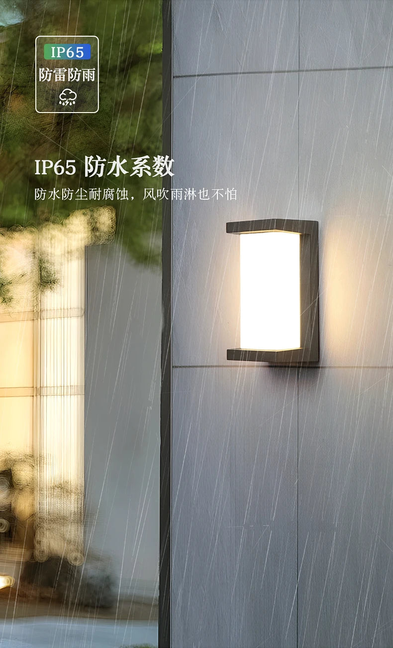 LED Outdoor Wall Light Modern Indoor Home Waterproof IP65 Courtyard Light Porch Light Balcony Wall Light Park Decorative Light