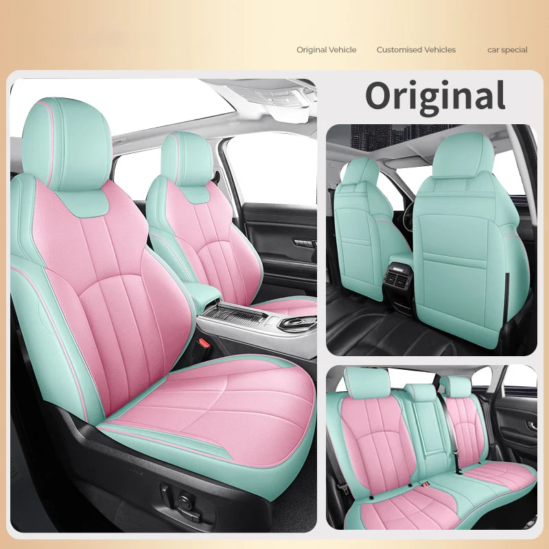 Custom Fit Car Seat Covers For Nissan Tiida March Leaf Kicks Rouge Versa Qashqai J11 Juke X Trail T32 Teana J32 Auto Accessories