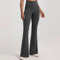 Women's High-Waisted Flared Pants, Elastic Waist, Cinching Hip-Lifting, Casual Yoga Pan for All-Season Exercise and Outdoor Wear