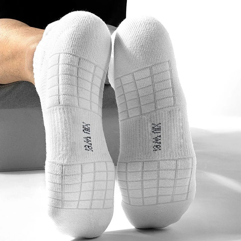 10/20 Pairs Ankle Socks Men Women Mesh Breathable Cotton Couple Student Ear thletic Sports Running Solid Color Boat Socks Summer