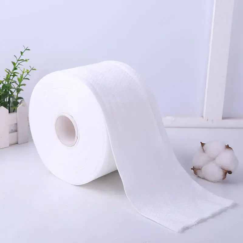 Disposable Face Towels Thick Water Absorbent Soft One Roll Cleaning Towel Makeup Remover Washcloth Travel Bathroom Полотенце