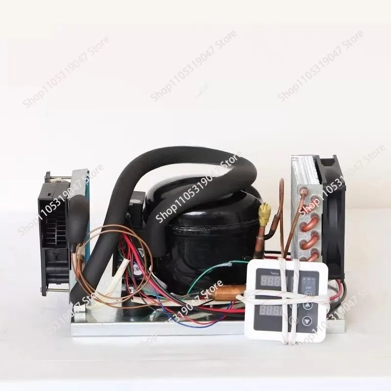 DC12V 24V Compressor Condenser BD25HC Car Refrigerator Solar Freezer Marine Refrigerator Air-cooled Refrigerator Unit