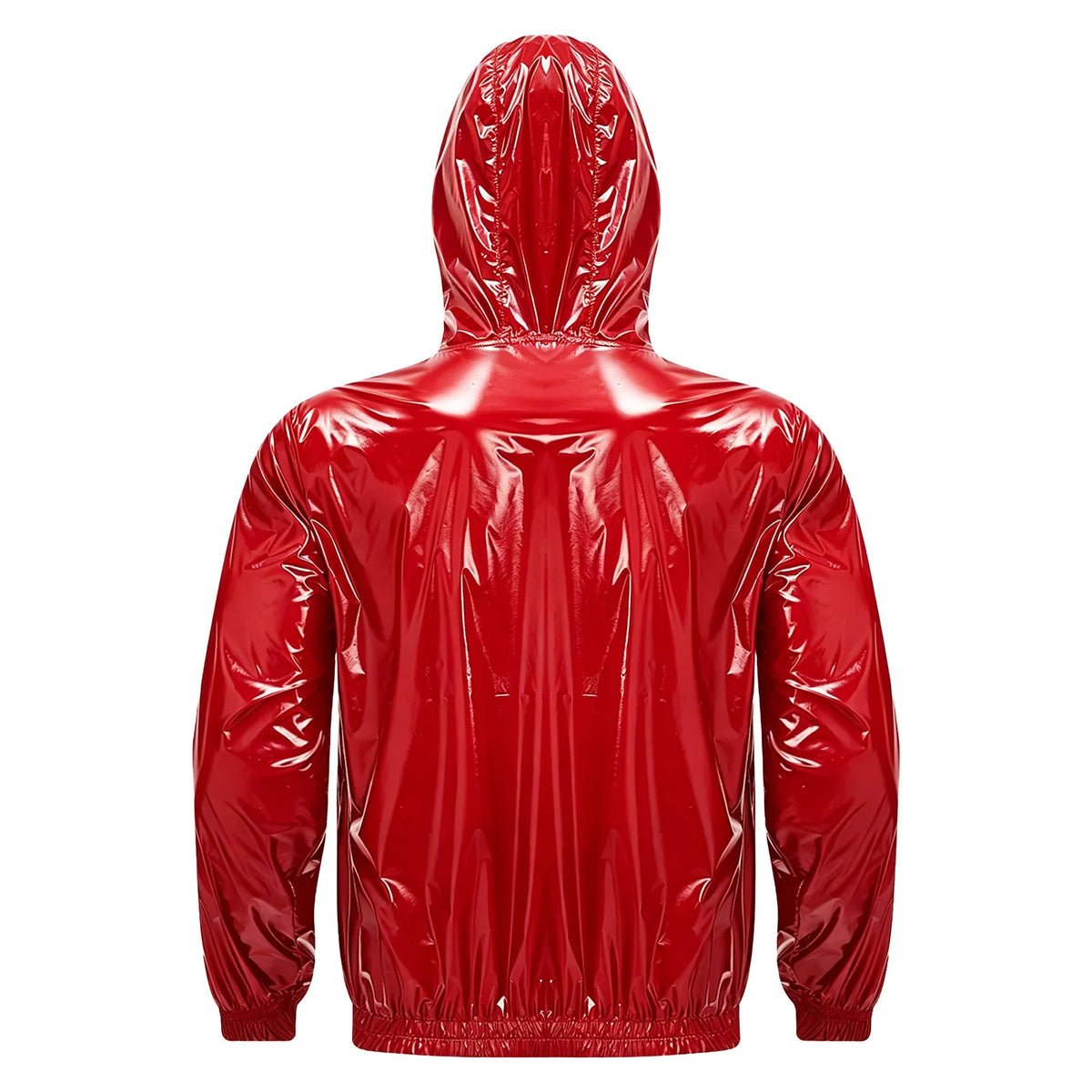 Mens Waterproof Hooded Jacket Tops Breathable Raincoat Waterproof Windproof Outdoor Biking Fishing Jacket Hood Outerwear