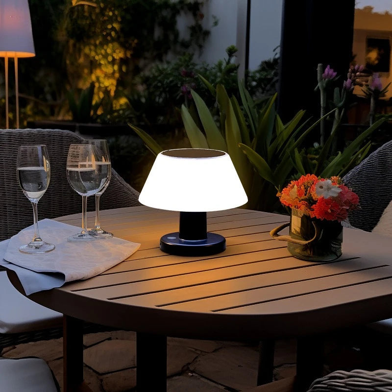 Outdoor Solar Lighting for Garden USB Rechargeable Indoor Desk Bar Decor 4 Brightness Dimmable Garland Lamp