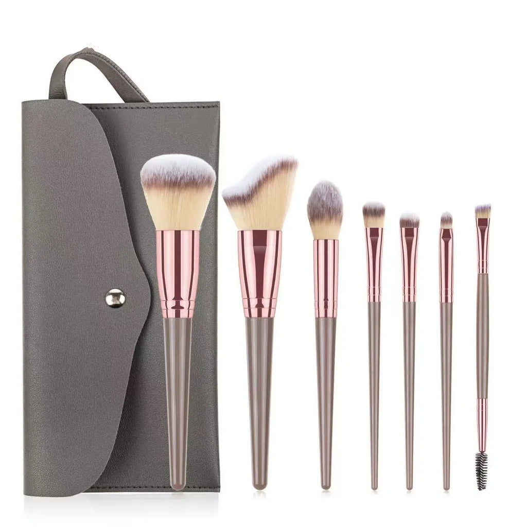 15pcs Makeup Brush Set Full Kit Powder Blush Contour Eyeshadow Lip Brushes Pink Handle Cosmetic Brushes for Liquid Foundation