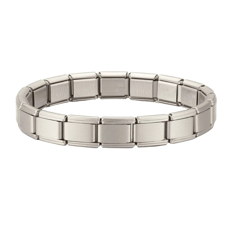 Italian Charm Bracelets DIY Basic Chain Stainless Steel Bangle Versatile Assembled Modules Ideal Gift 9mm Universal Dropshipping
