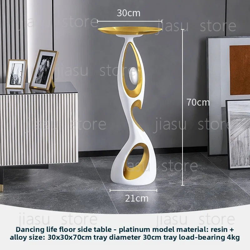 Modern Light Luxury Floor Standing Ornament, Large Home Art Decor for Living Room Model Room Housewarming Gift