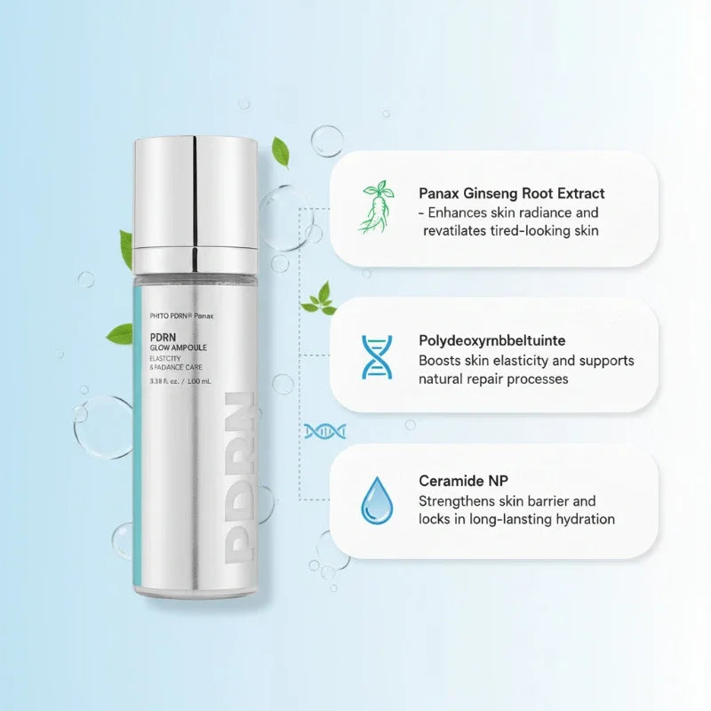 PDRN Skincare Set Ampoule Serum Cica Peptide Essence Deep Moisturizing Capsule Cream Repair Barriers Nourish The Skin Face Cream