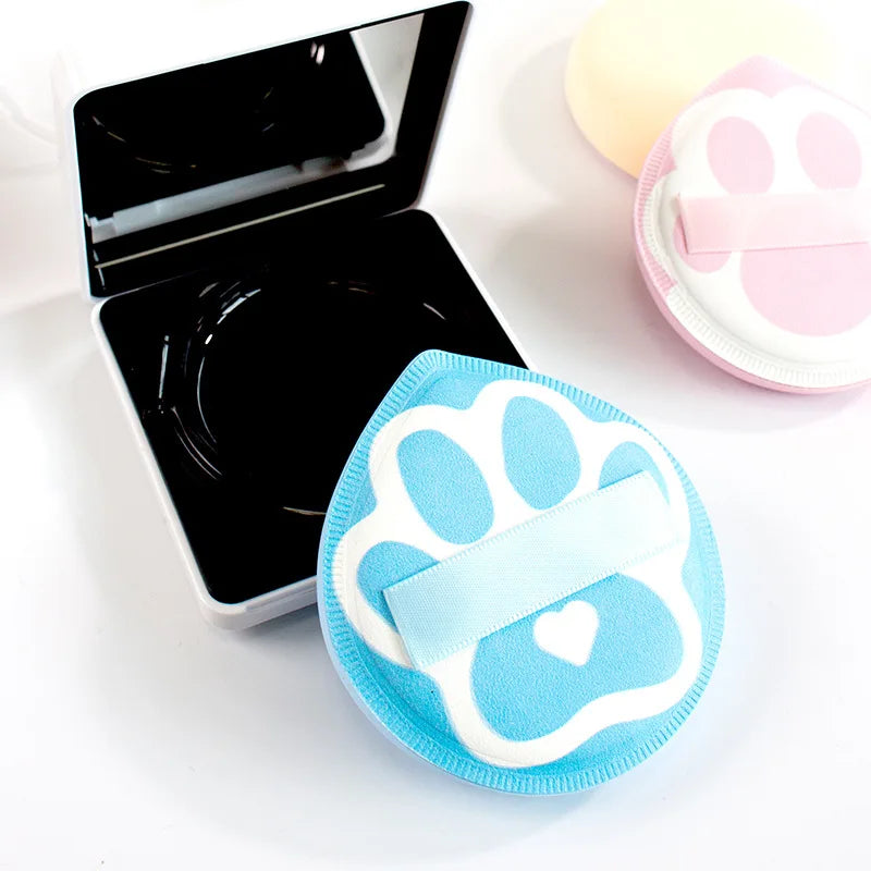 Cute Powder Sponge Puffs Foundation Cream Cushion Puff Cat Claws Shape Makeup Sponge Air Cushion Beauty Cosmetics Tools Portable