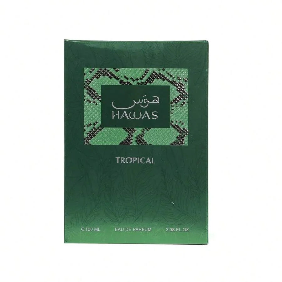 Hawas for Him Tropical - 100ml Exotic Summer Scent, Long-Lasting Beach & Vacation Fragrance for Daily Commute, Ideal Gift