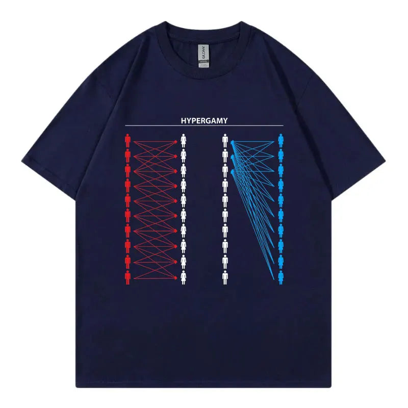 Hypergamy Meme Funny Dating Strategy T-shirts Men Women Fashion Casual Oversized T Shirt Summer 100%cotton Short Sleeve T-shirt