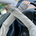 Ice Sleeves for Men's Woman Sun Protection Japanese Summer Outdoor UV Protection Loose Arm Sleeves Driving Outdoor Gloves