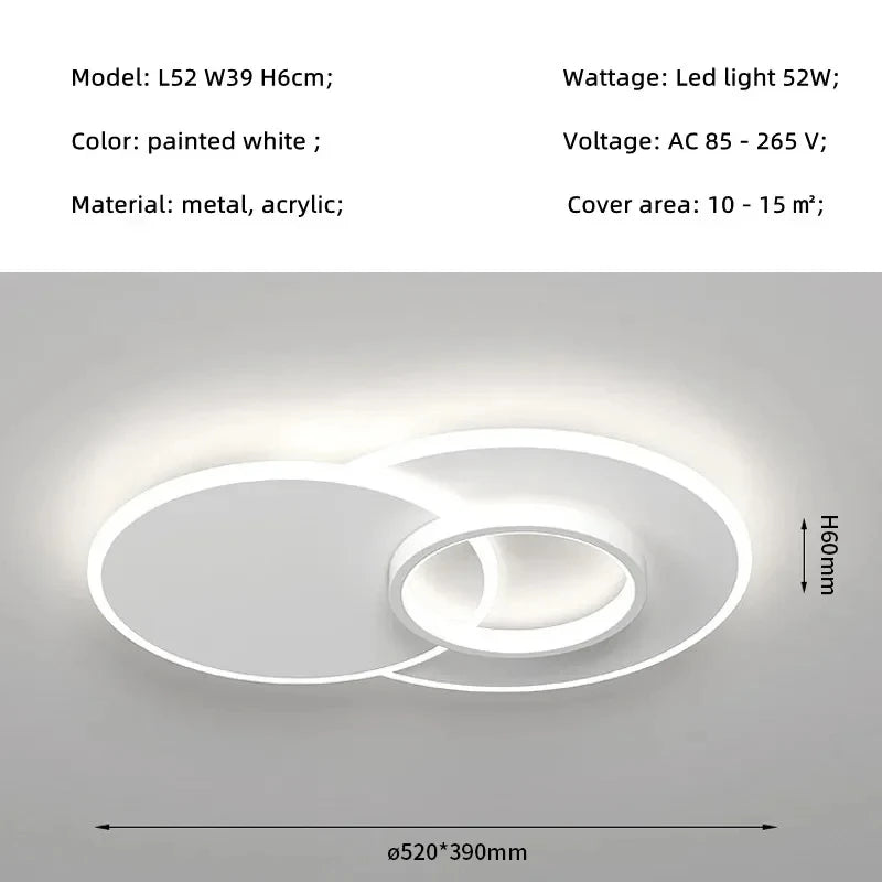 Modern LED Ceiling Chandelier Lamps Home Appliance For Room Decor Pendant Bedroom Lamp Lights Modern  Kitchen Home Decoration