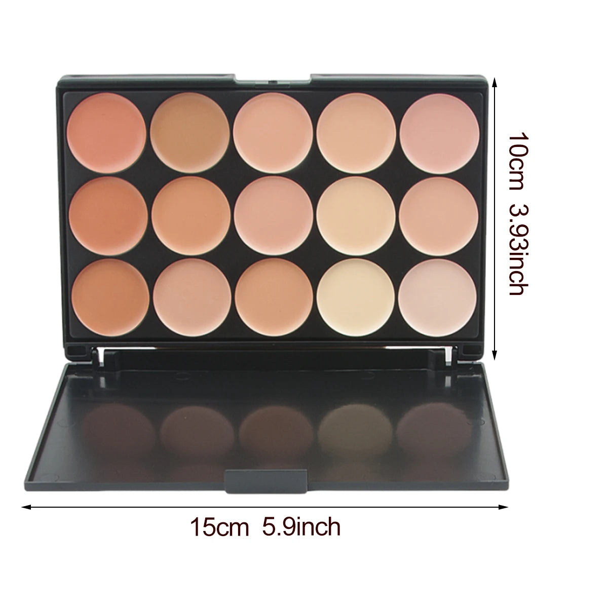15 Colors Face Concealer Cream Contour Palette,Moisture Cream Makeup Foundation Full Coverage Foundation Covering Perfect Makeup