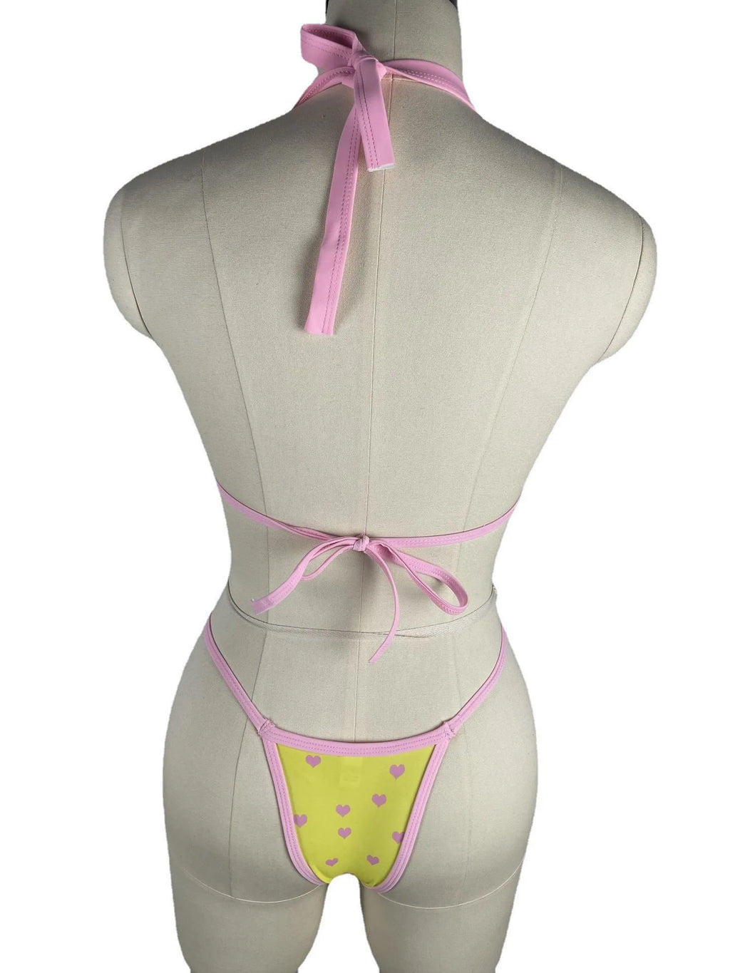 Sexy Bikini Swimsuit Digital Print Two-Piece Women's Triangle Soft Pack Swimwear Trendy Floral Pattern without Shoulder Straps