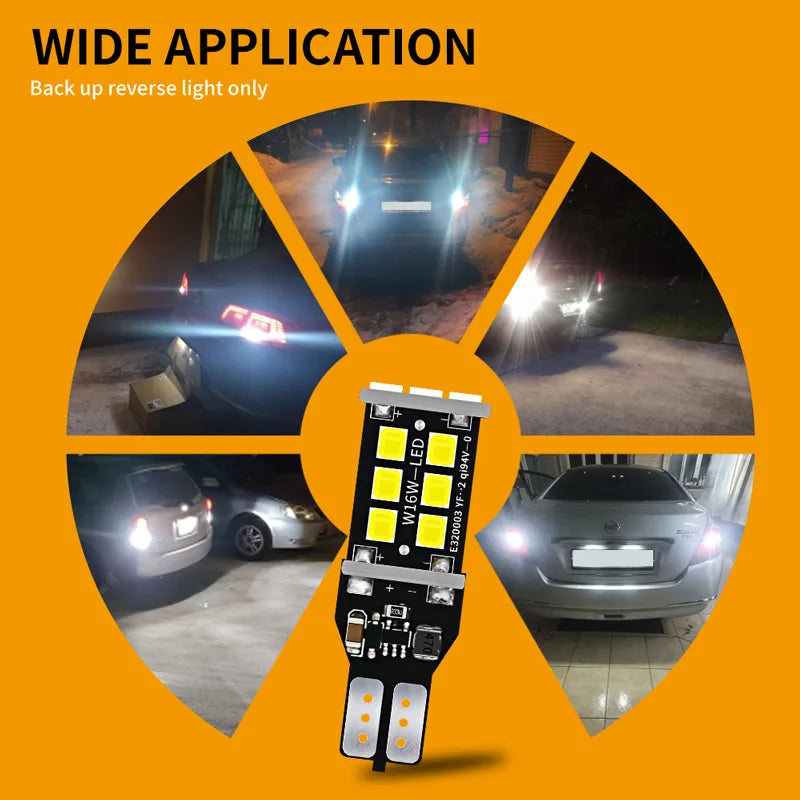 2X W16W T15 Canbus LED Reverse Light For Opel Insignia A B Meriva Agila Ampera Antara Astra J K Cascada Corsa F Mokka Grandland