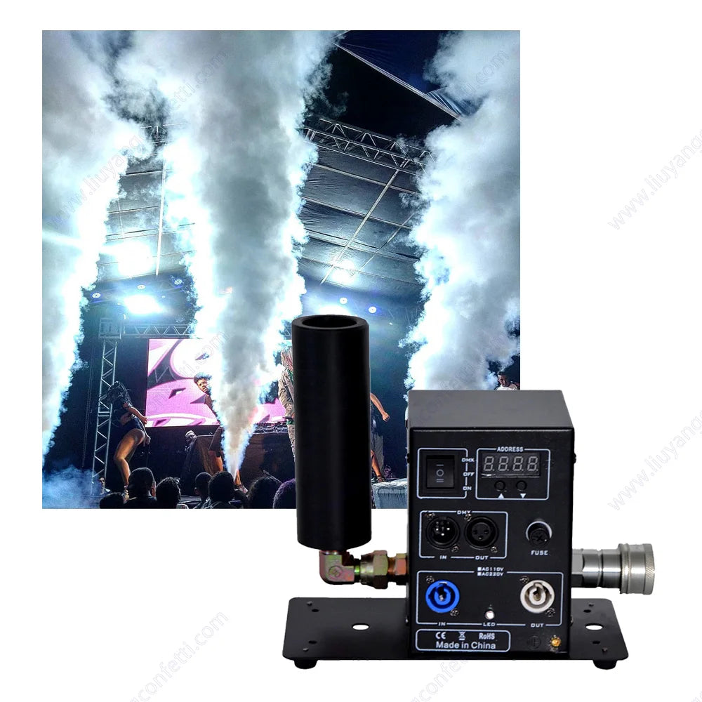 High Power Stage Wedding Effect CO2 Jet Machine 100W DMX512 Control CO2 Smoke Machine Co2 Effect Fog Smoke for Event Party Club
