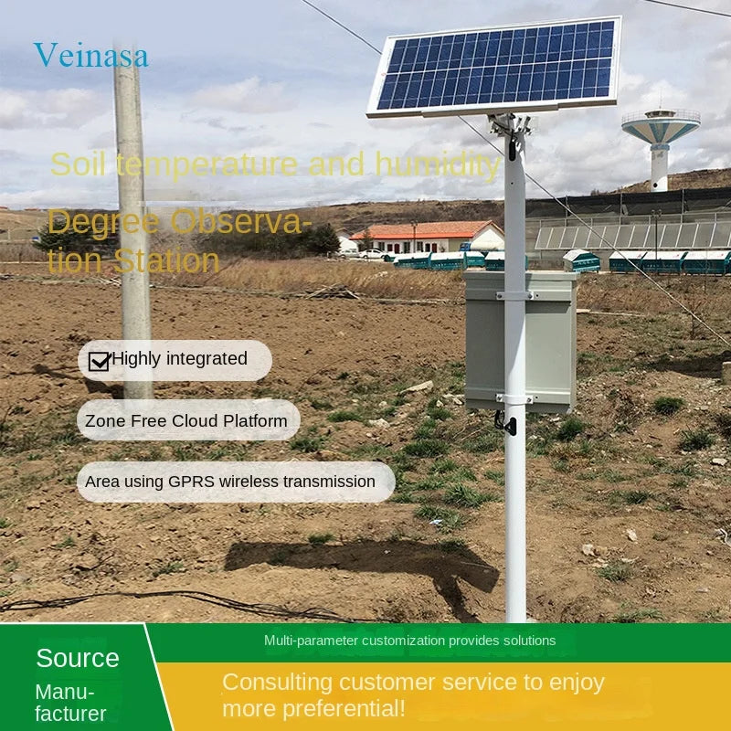 2026 Irrigation Weather Station IAWS00X Control Output Solar Powered Wireless Transmission Belt Agricultural Irrigation Customiz