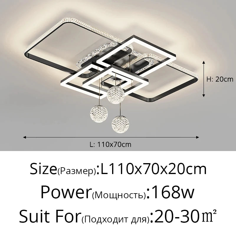 Modern Minimalist Living Room Pendant Light, Atmospheric New Living Room Ceiling Light, Modern Light Luxury Decorative Light