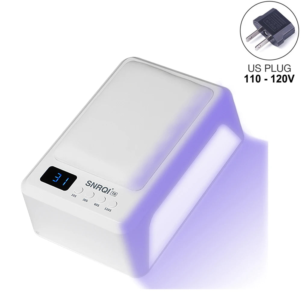 Professional Nail Lamp With Hand Pillow 72W Nail Dryer Lamp for Manicure 60 LEDs Automatic Sensing UV LED Nail Lamp for Nail Art