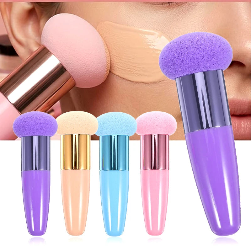 New Mushroom Head Makeup Brush Puff Beauty Makeup Sponge With Handle Make-up for Fashion Women Professional Makeup Tools Puff