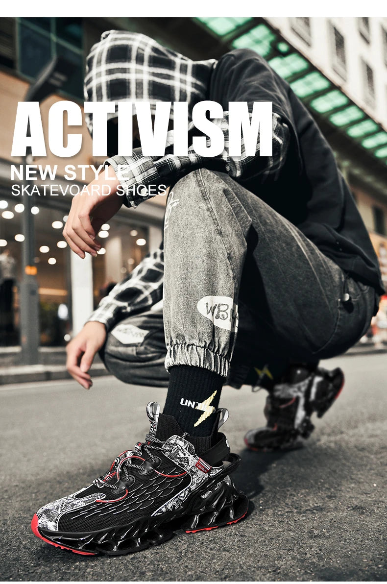 Men's Casual Sneakers Breathable Luxury Trainer Race Shoes Fashion Loafers Running Shoes for Male Comfortable Tenis