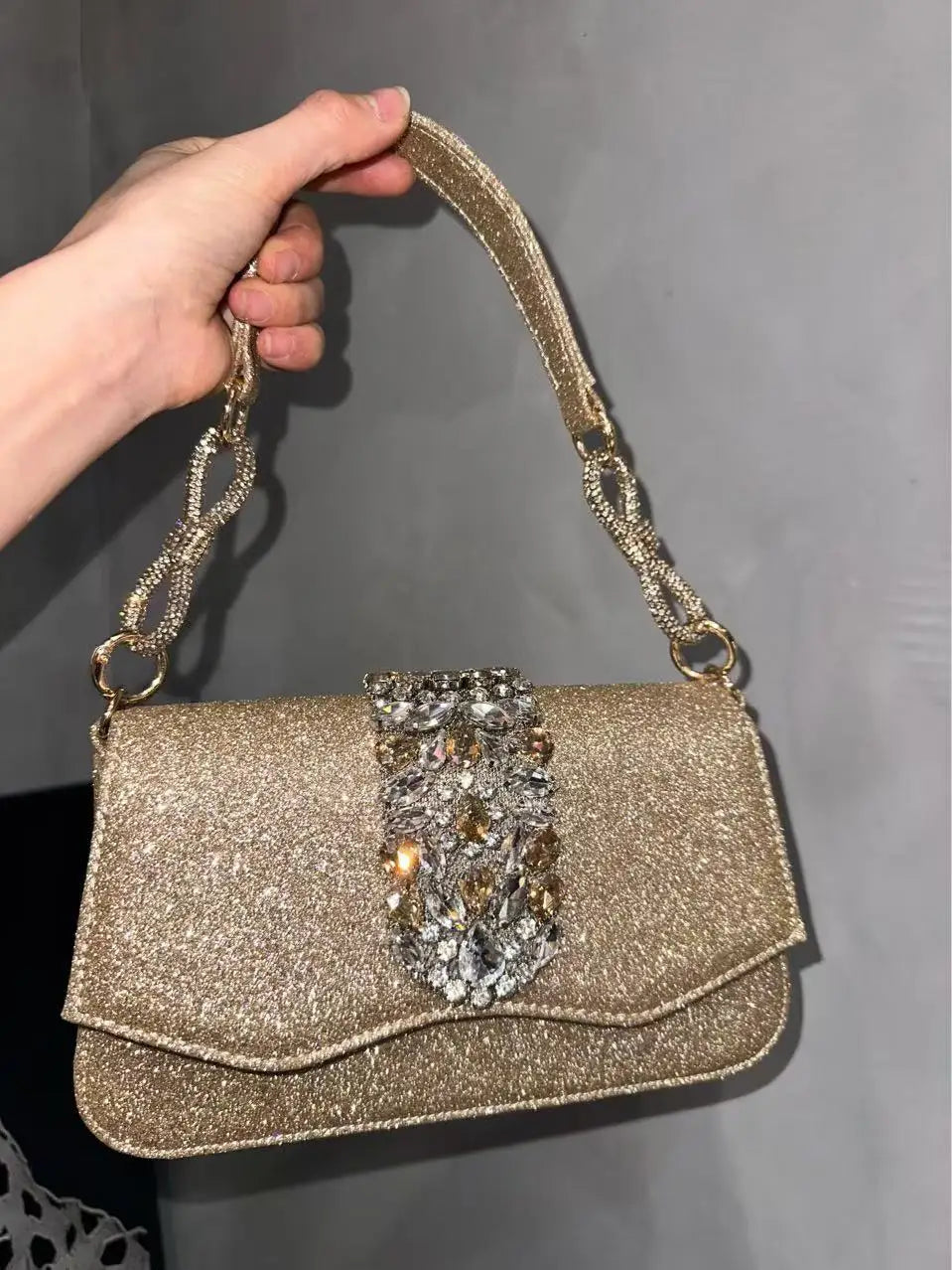 Bling Shiny Clutch Purse For Wedding Party Women Handbag Luxury Glitter Rhinestones Diamond Evening Bag Female Crossbody Bag