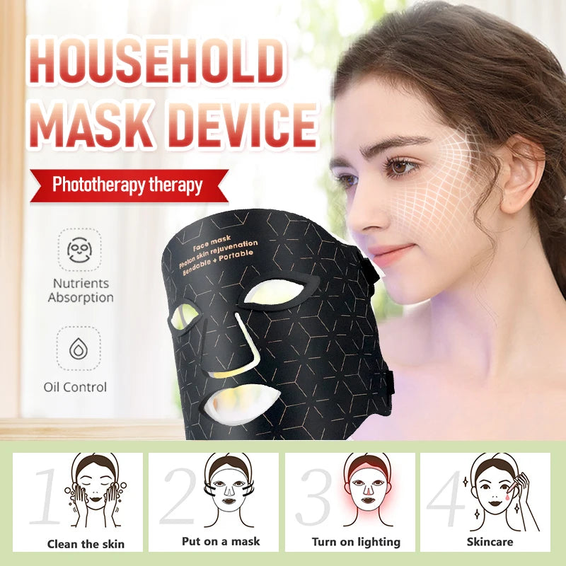 Mask Household Facial Mask Instrument Face Photon Rejuvenation Beauty Instrument Skin Lightening Spectrometer Beauty Tool
