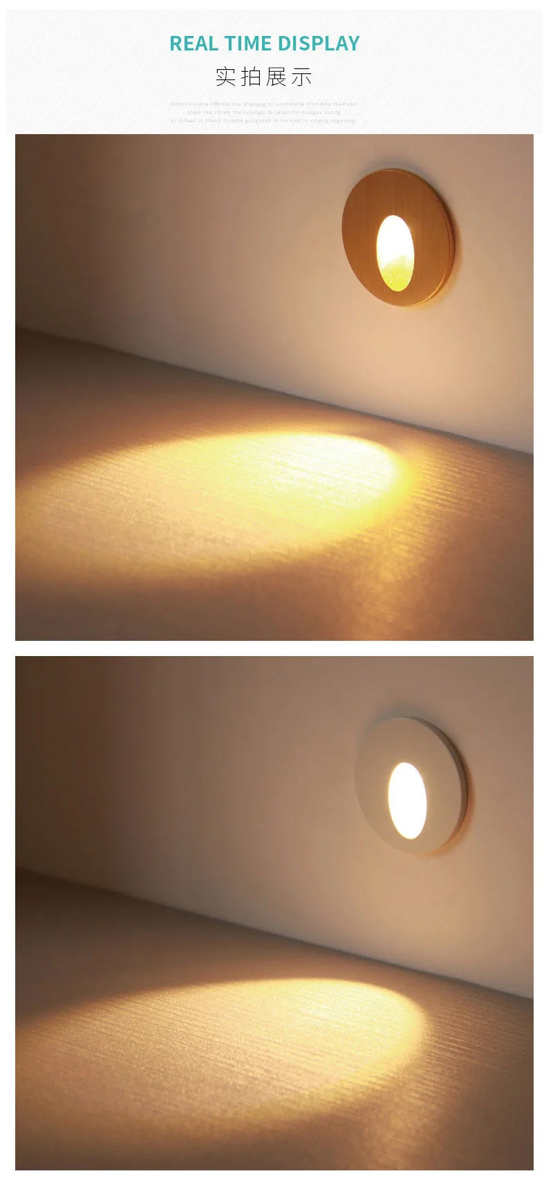 Led Stair Light Aluminum Recessed Square Round Wall Lamp 1W 3W  Step Pathway Corner Sconce Staircase AC85-265V Night Lighting