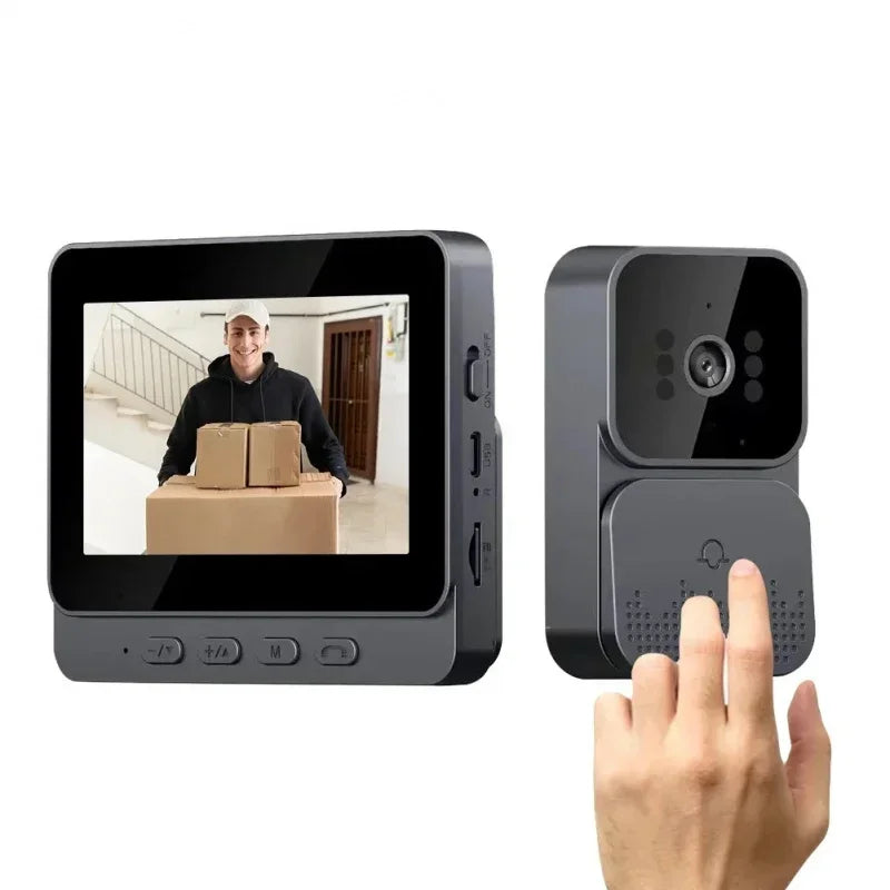 Smart WiFi 2.4G Wireless Doorbells Video Intercom Camera Inteligente Night Vision 4.3inch HD Screen For Security Home Apartment