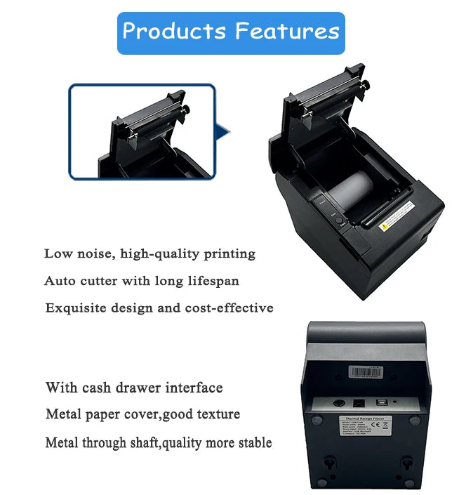 Hot Sale 80mm Thermal POS Receipt Barcode QR Code Printer for Retail Bill Invoice Printing Machine with Cash Drawer